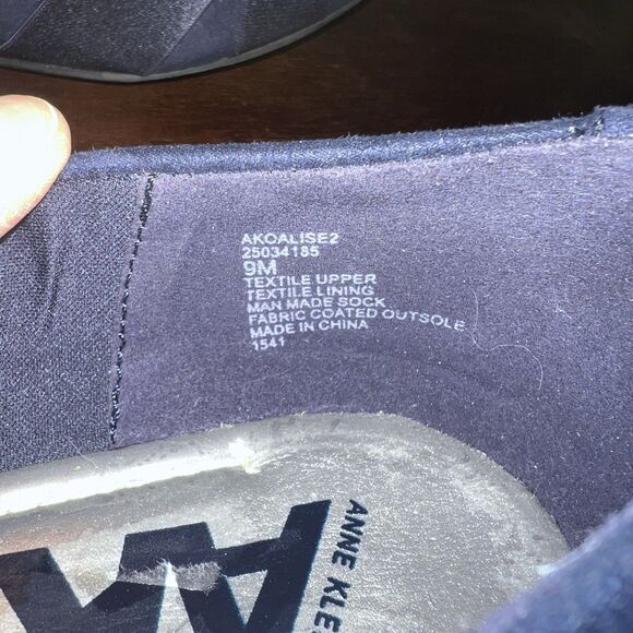 Anne Klein Sport Women’s iflex Oalise Flat Navy Blue 9 M EUC - Picture 5 of 5